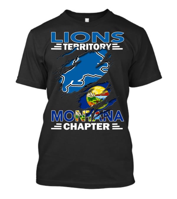 Lions Territory Montana Chapter State Pride Emblem T-Shirt