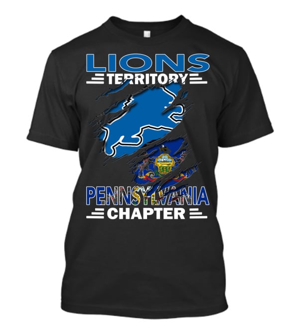 Lions Territory Pennsylvania Chapter State Pride Emblem T-Shirt