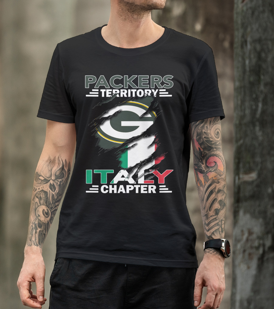 Packers Territory Italy Chapter Green Bay Packers Italian Fan Club T-Shirt