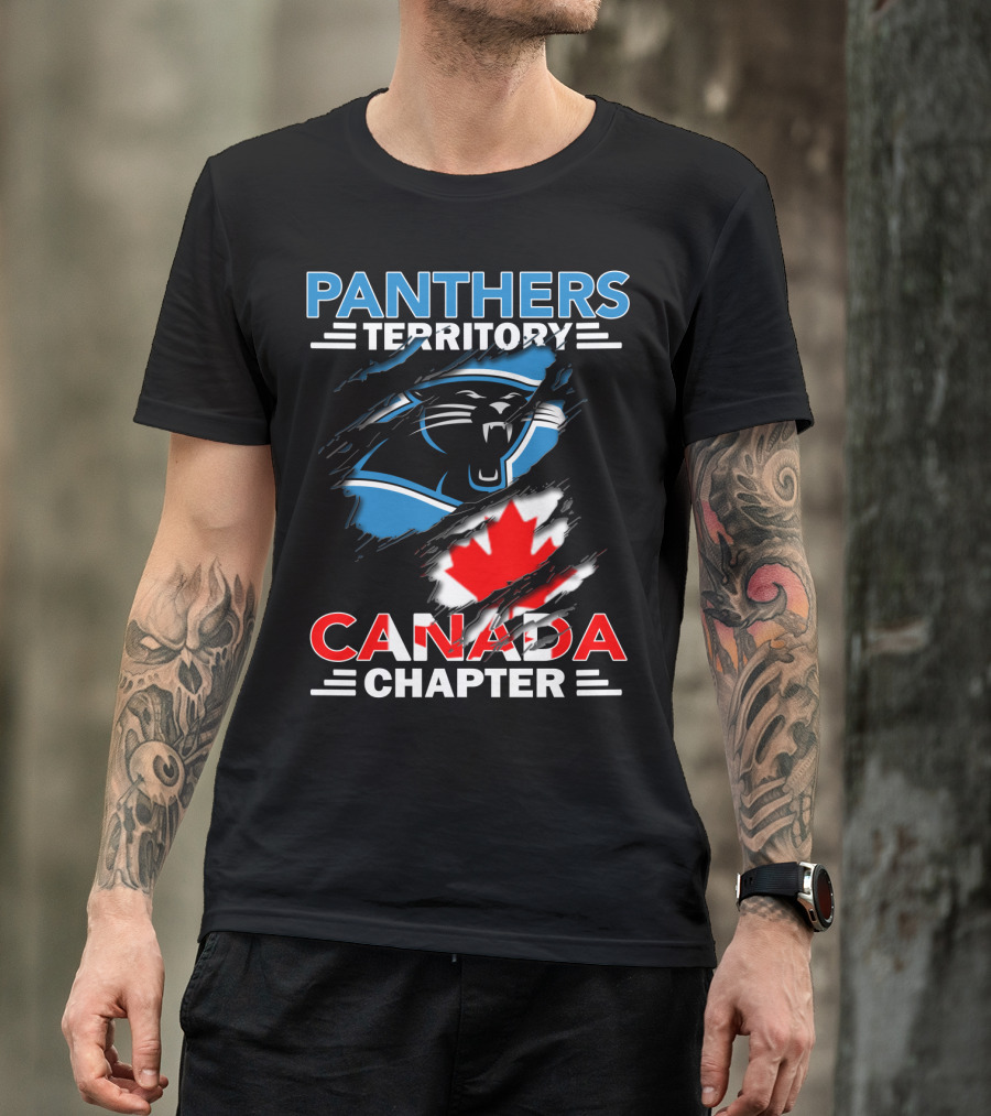 Panthers Territory Canada Chapter Canadian Flag Logo Integration T-Shirt