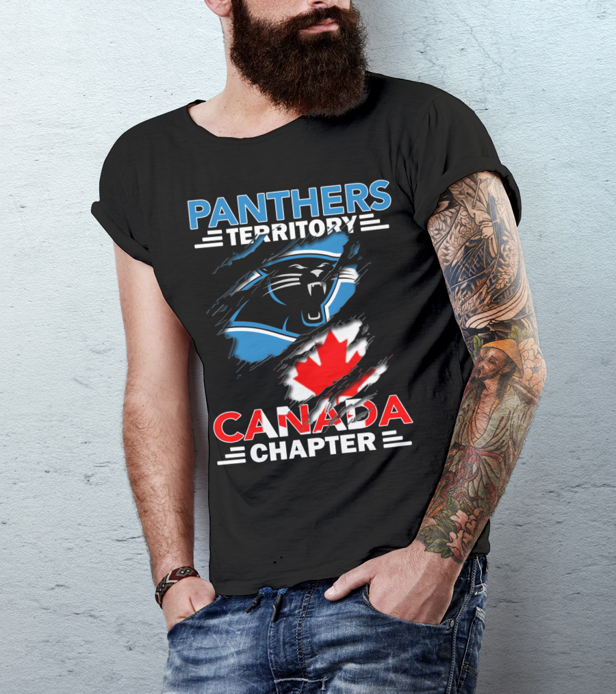 Panthers Territory Canada Chapter Canadian Flag Logo Integration T-Shirt
