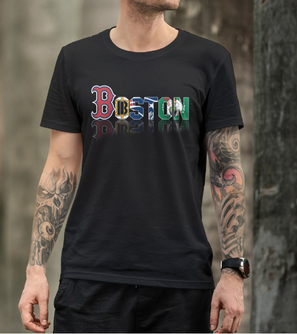 Boston Red Sox Bruins Patriots Celtics City T-Shirt