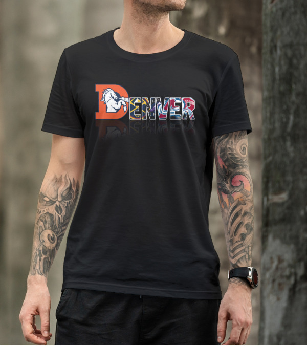 Denver Broncos Nuggets Avalanche Rapids City T-Shirt
