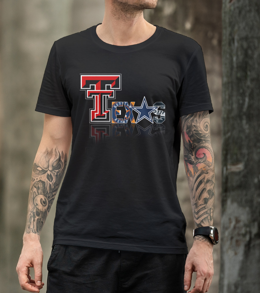 Texas Tech Cowboys Astros Spurs T-Shirt