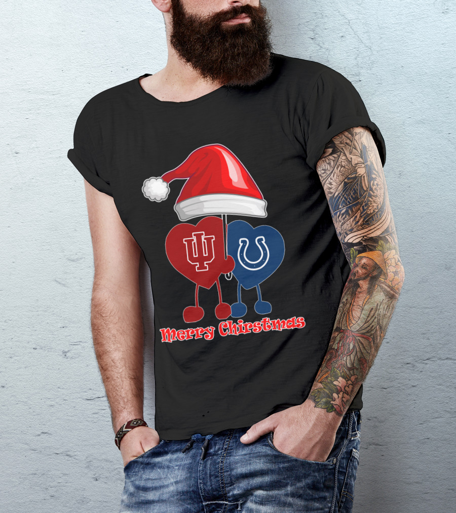 Merry Christmas Indianapolis Colts Indiana University T-Shirt