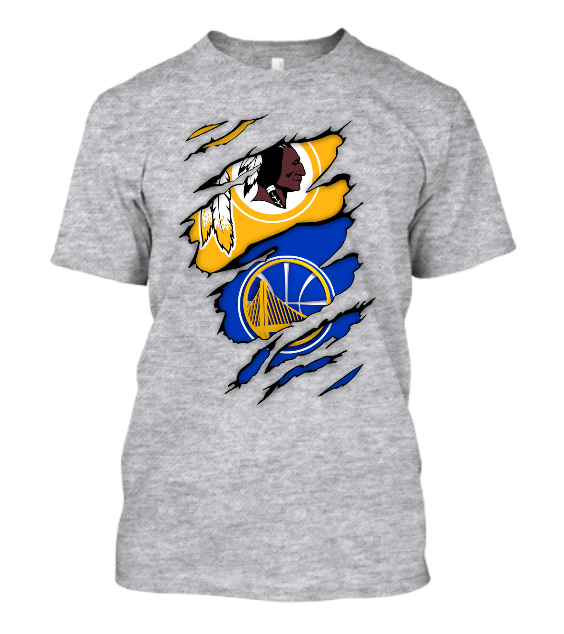 Washington Redskins Golden State Warriors Fusion T-Shirt