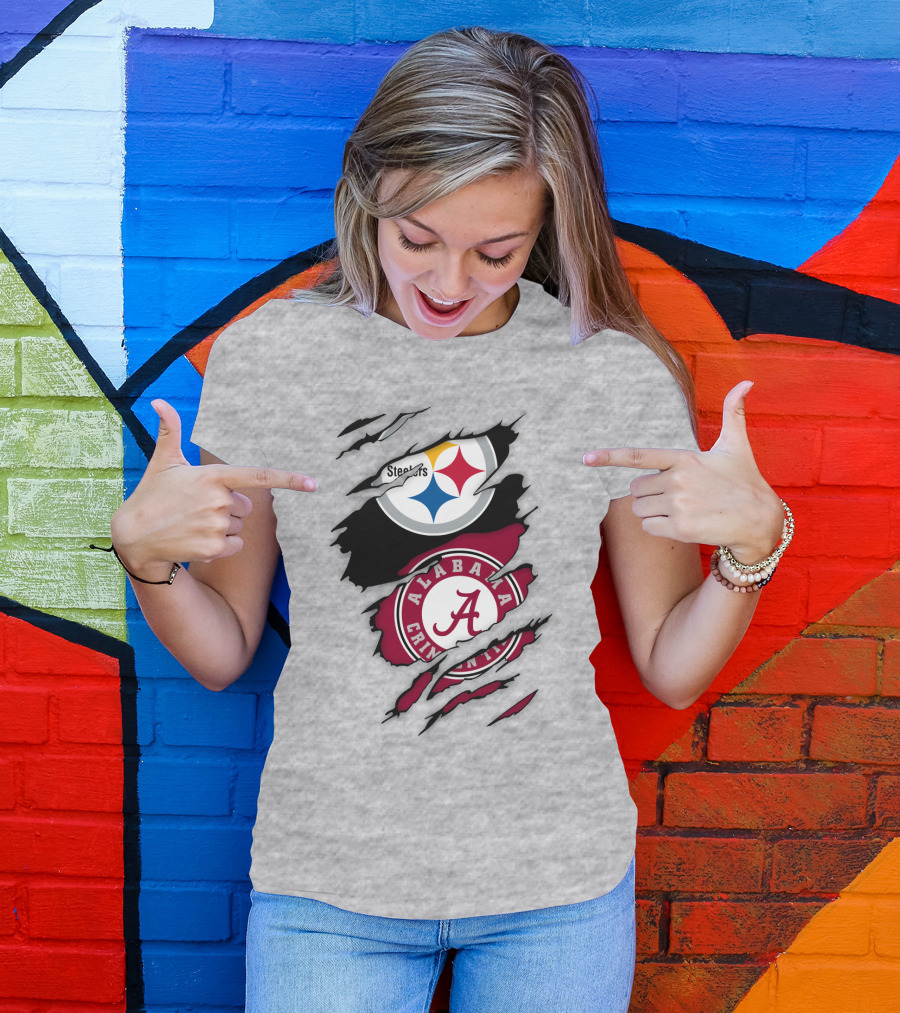 Steelers Alabama Crimson Tide Fusion T-Shirt
