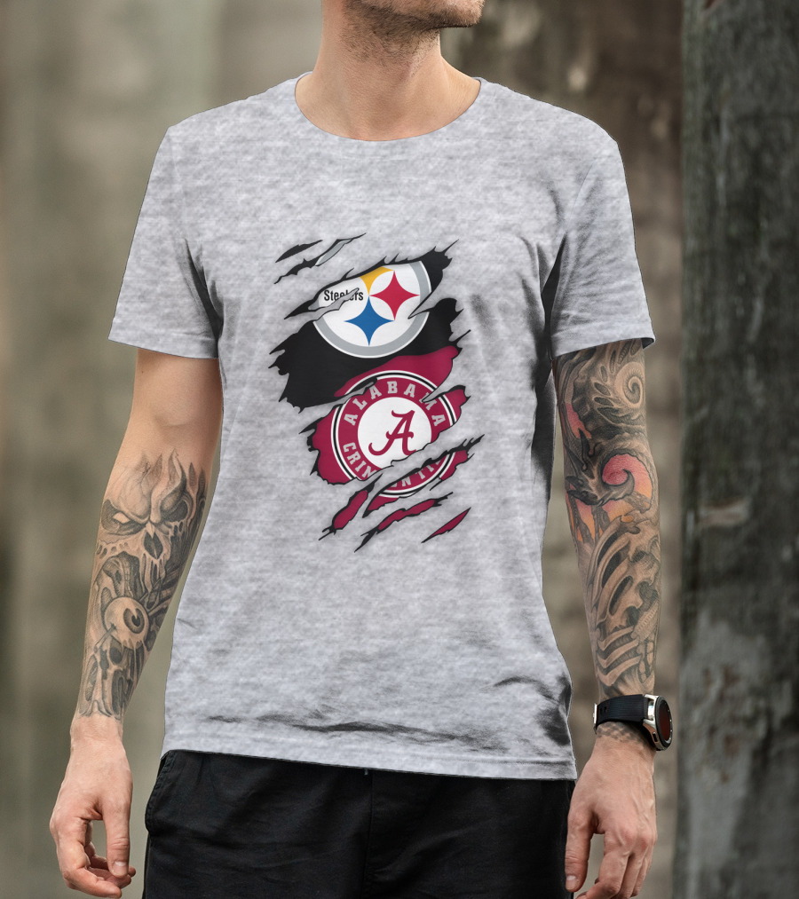 Steelers Alabama Crimson Tide Fusion T-Shirt