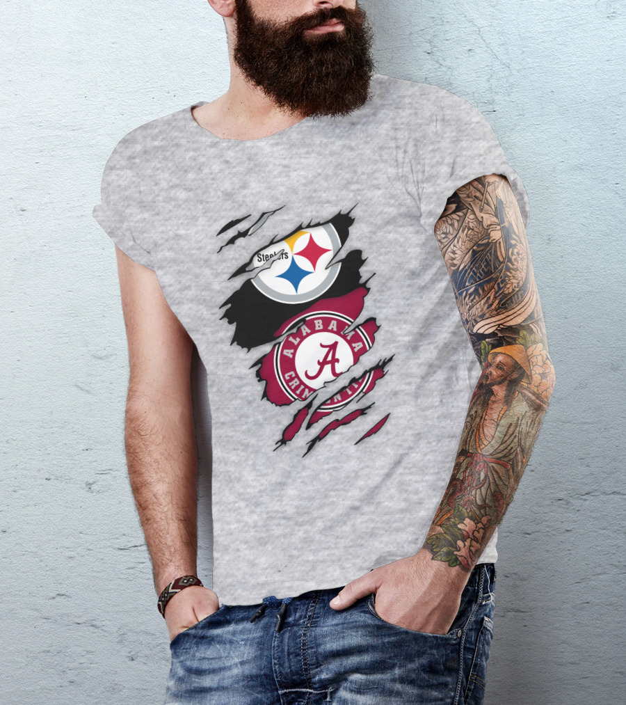 Steelers Alabama Crimson Tide Fusion T-Shirt