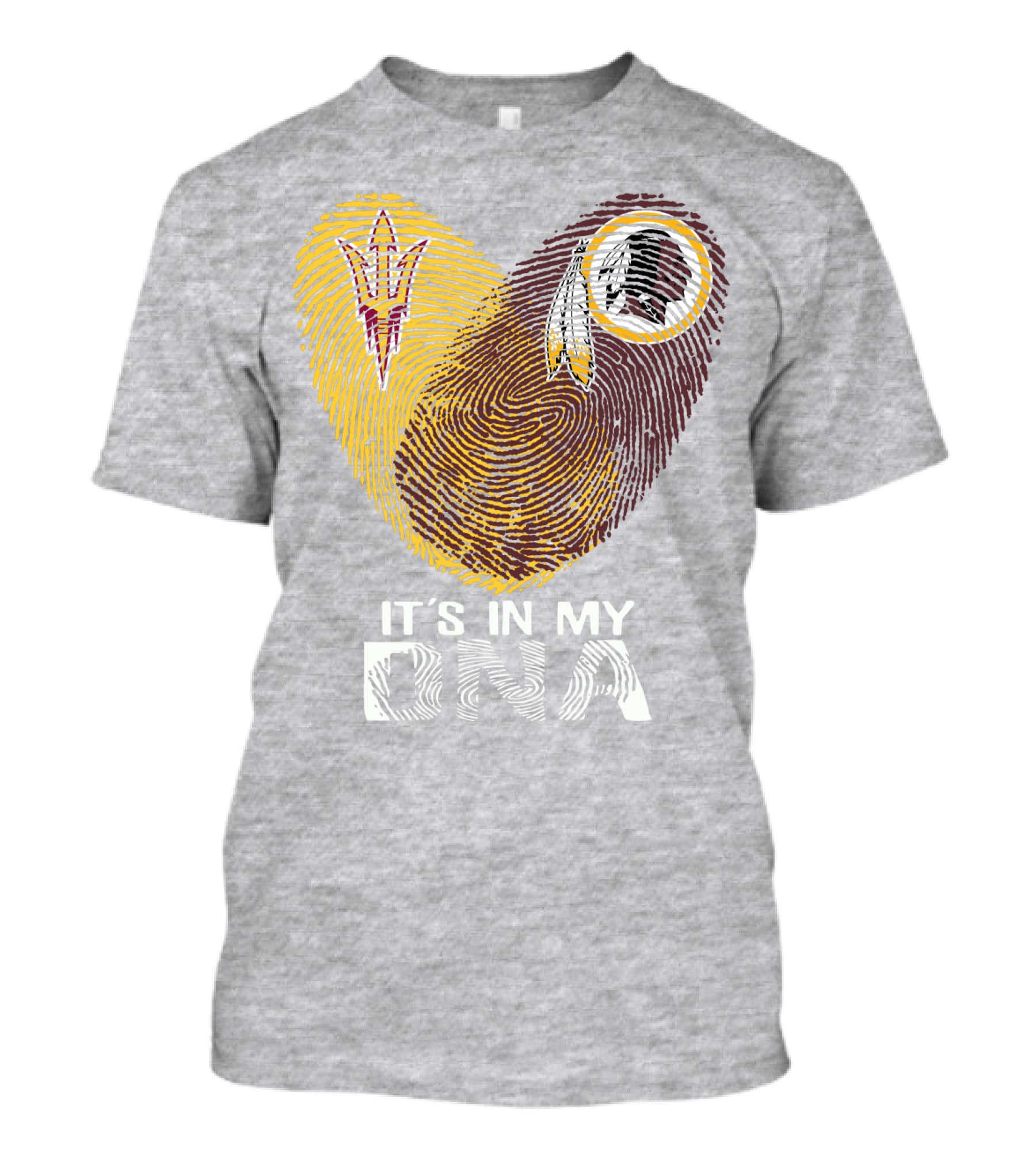 Arizona State Sun Devils It's In My Dna Washington Redskins T-Shirt