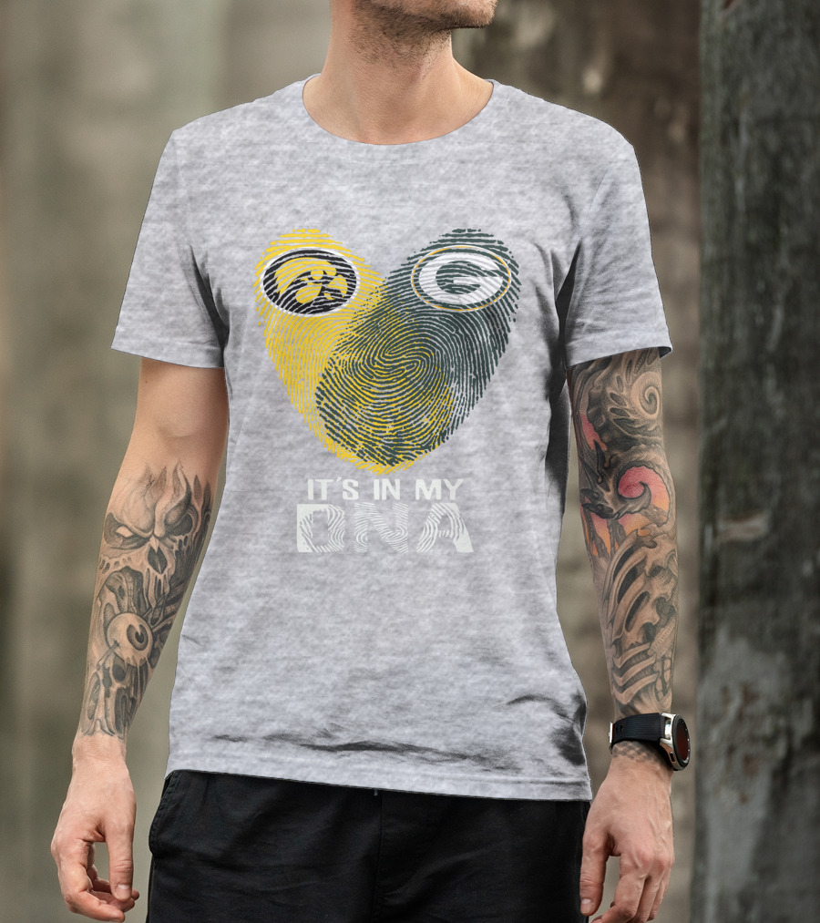 Iowa Hawkeyes Green Bay Packers It's In My Dna T-Shirt