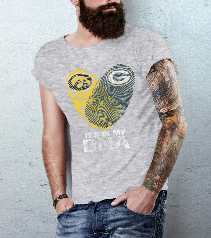 Iowa Hawkeyes Green Bay Packers It's In My Dna T-Shirt