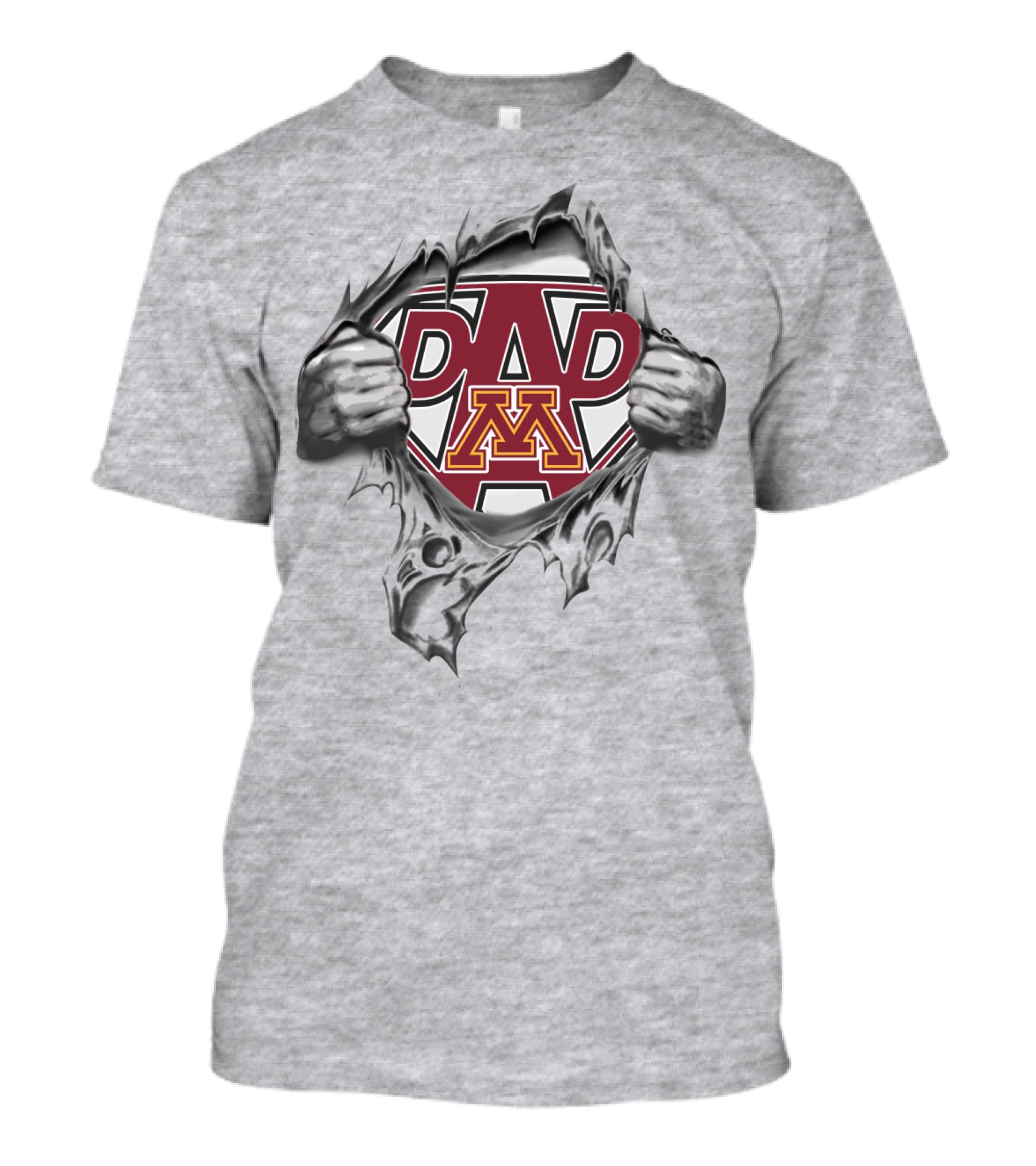 University Of Minnesota Gophers Super Dad Shields Up T-Shirt