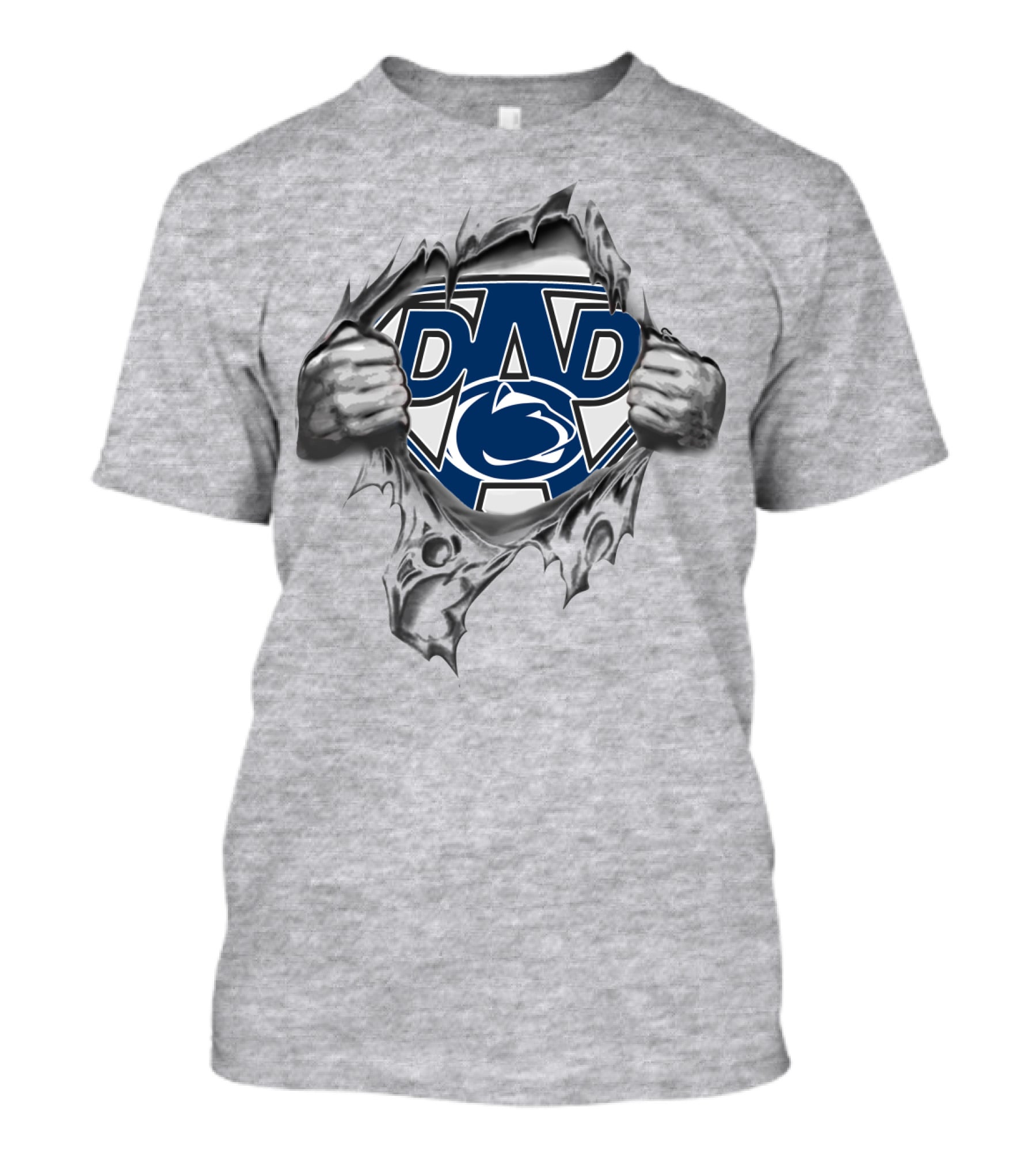 Penn State Nittany Lions Dad Super Dad Print T-Shirt