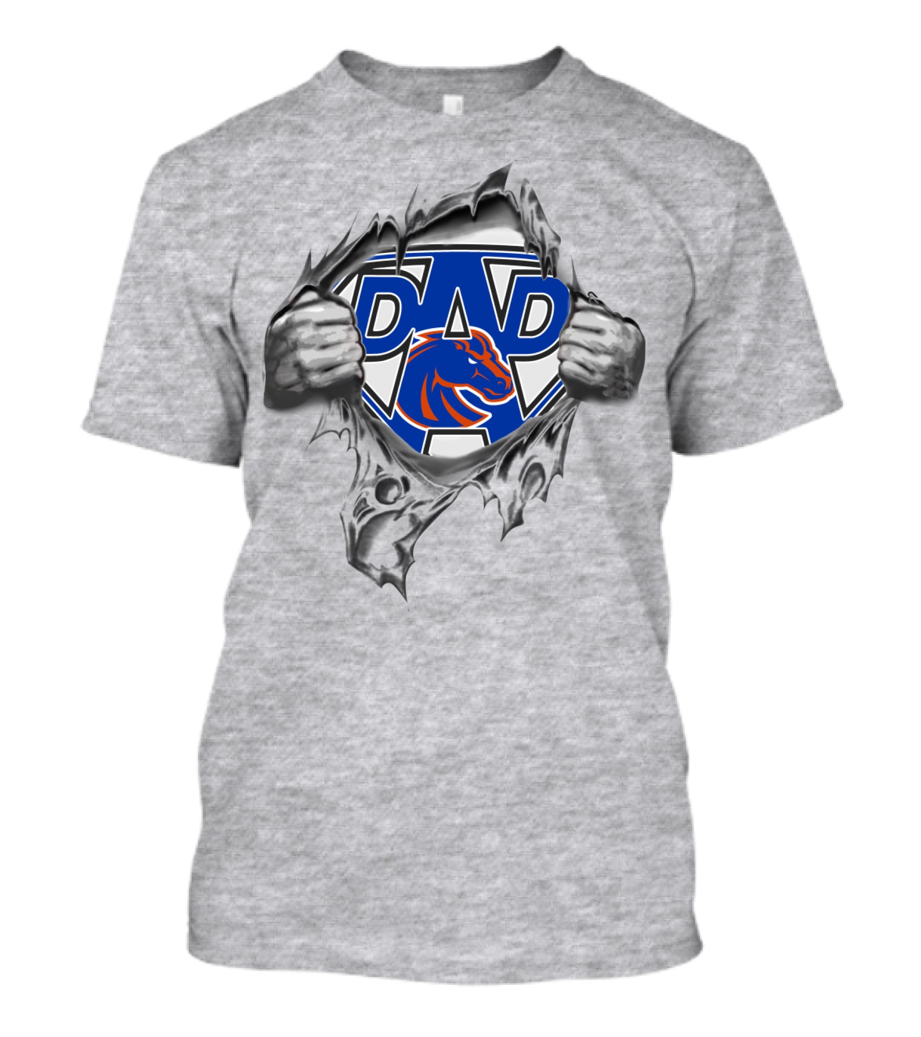 StateSuper Dad Boise Broncos Dad T-Shirt