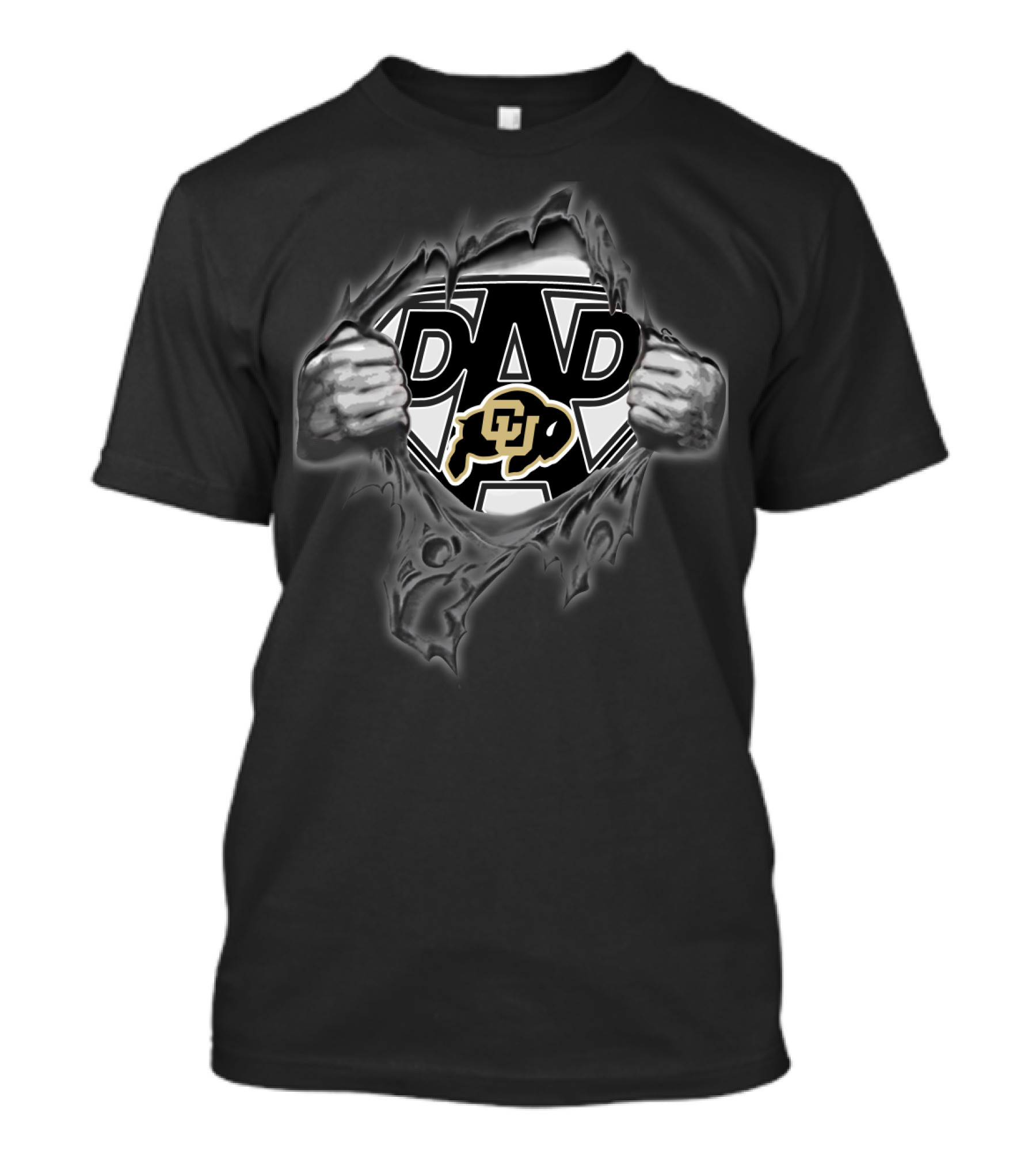 BUFFALOES CU Super Dad Comic Hero T-Shirt