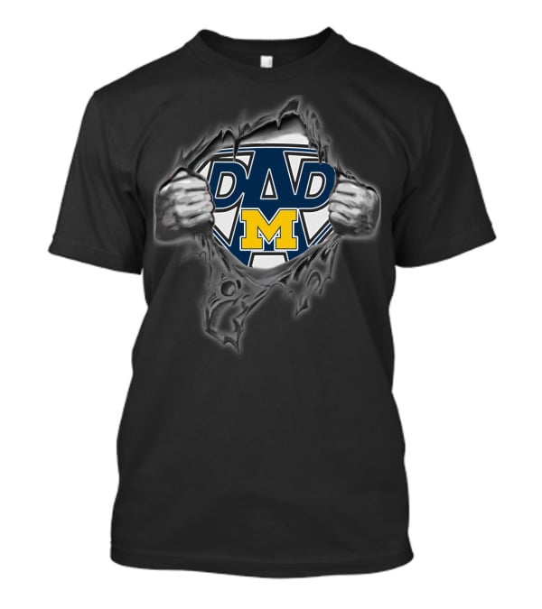 University Of Michigan Super Dad Wolverines T-Shirt