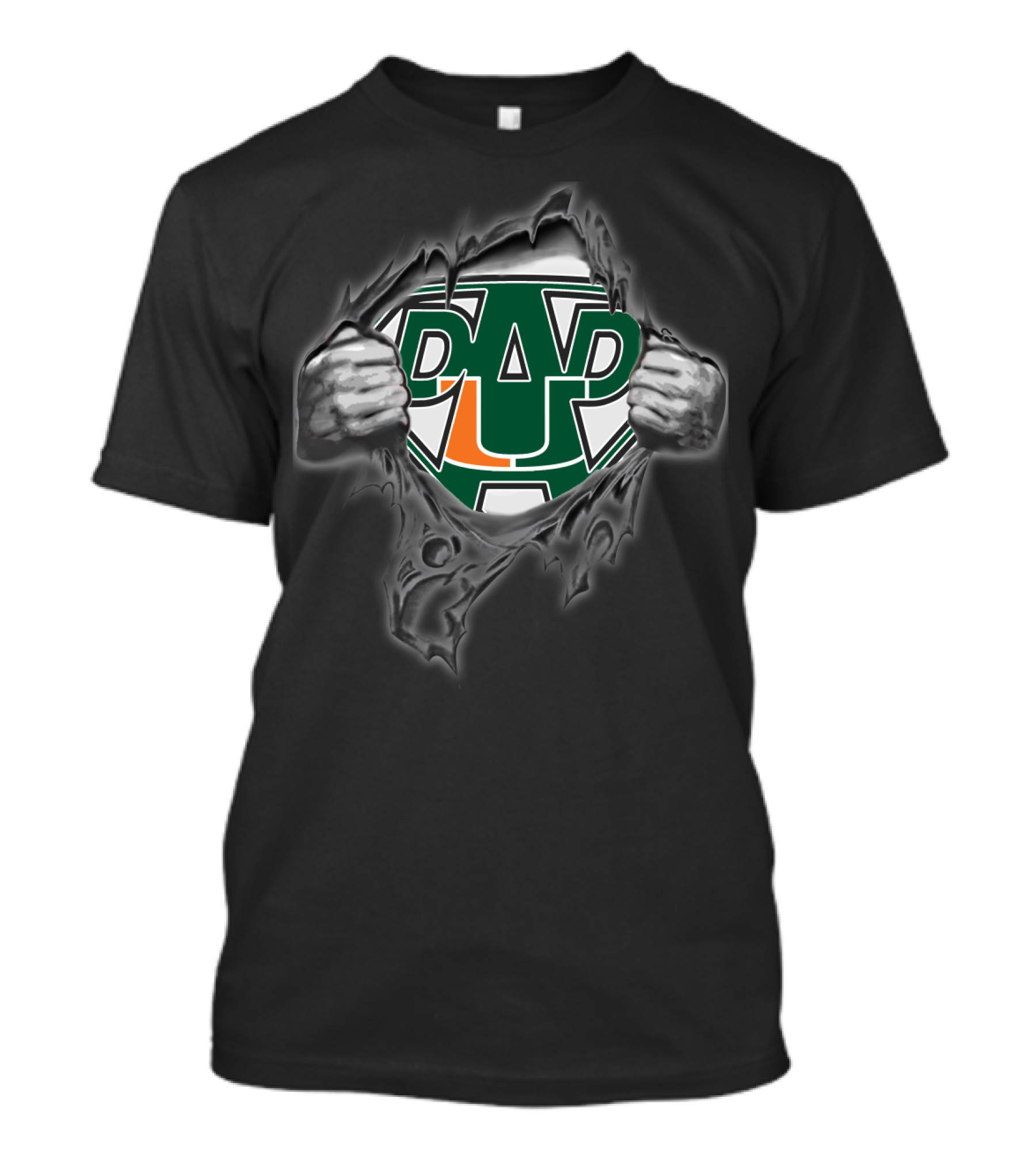 Hurricanes Super Dad Logo Torn T-Shirt