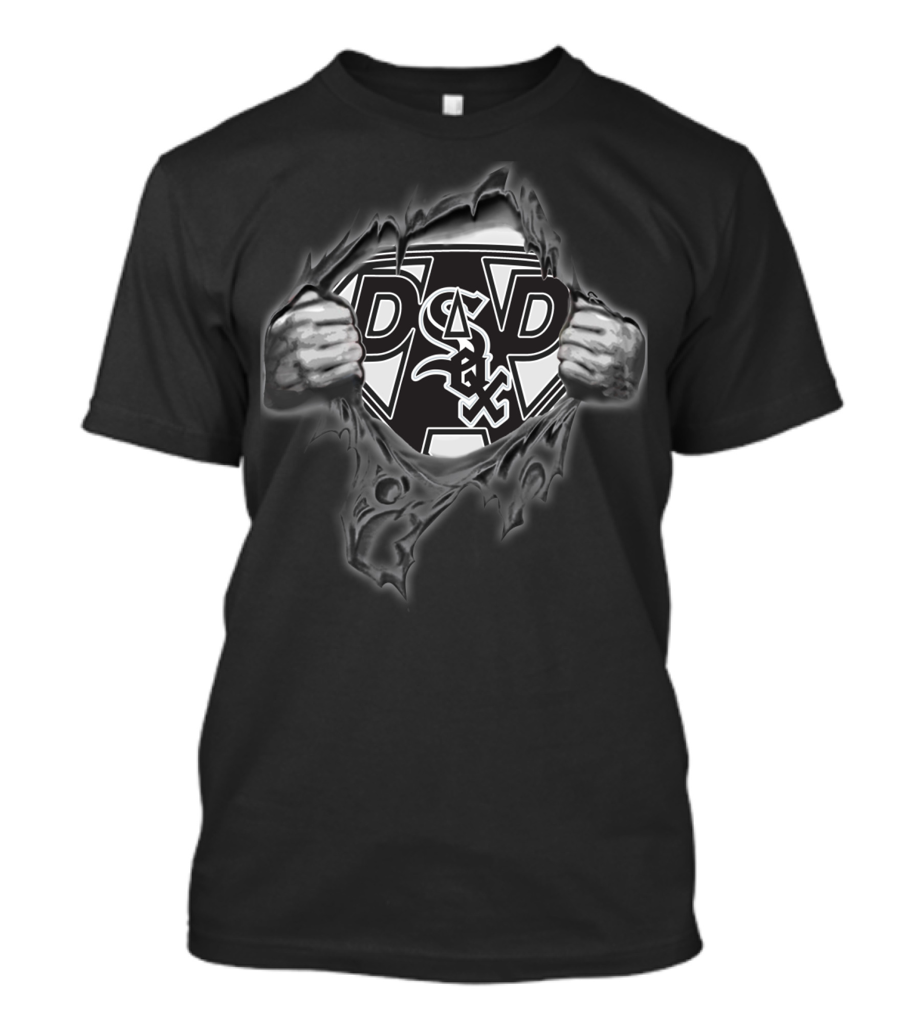 Chicago White Sox Dad Emblem Rip T-Shirt