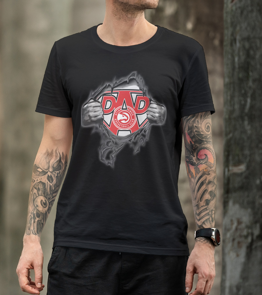 Atlanta Hawks Basketball Super Dad T-Shirt