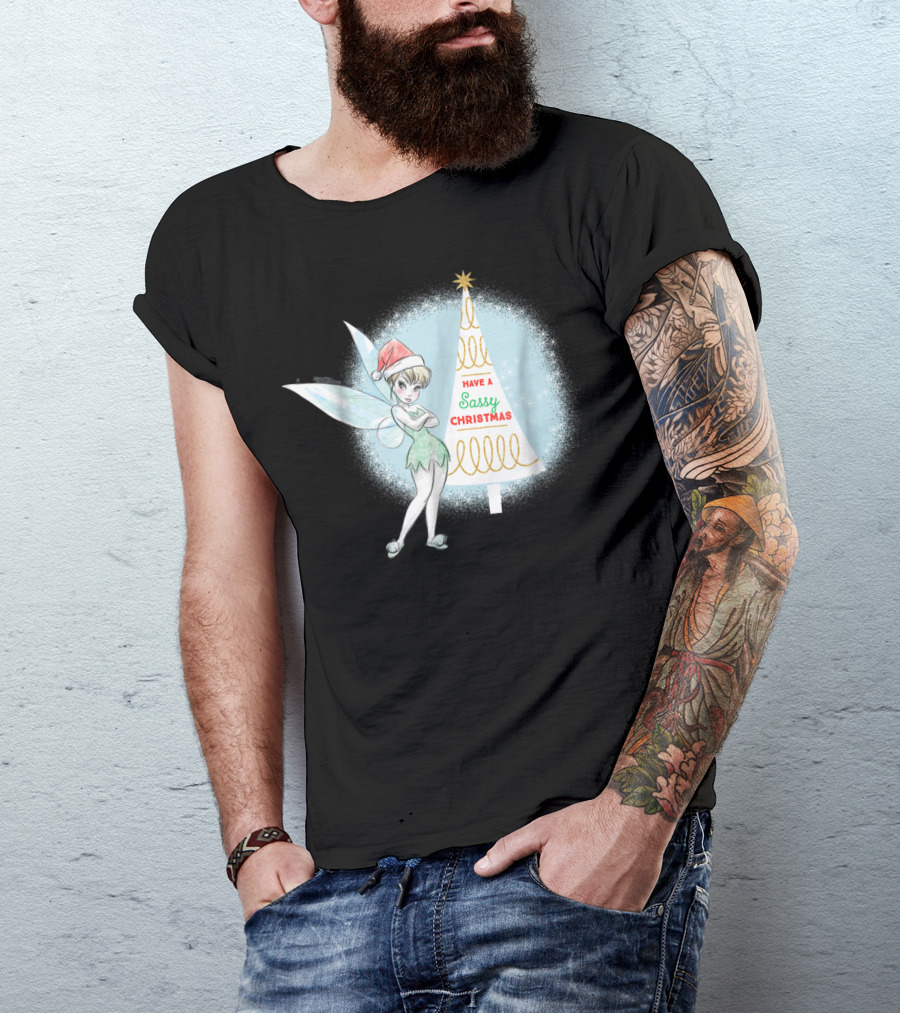 Disney Tinker Bell Have A Sassy Christmas Holiday T-Shirt