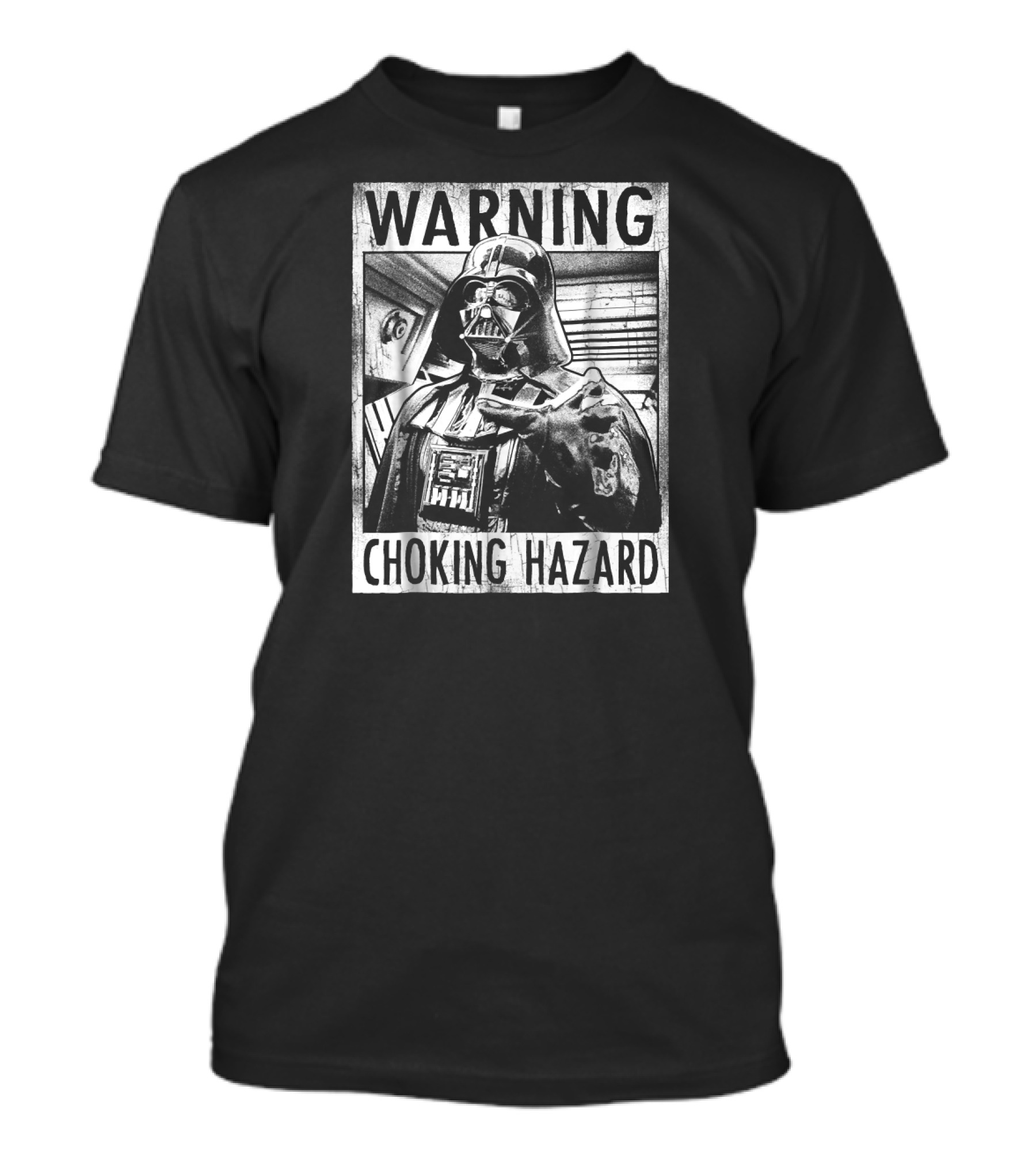 WARNING Darth Vader Choking Hazard Star Wars T-Shirt