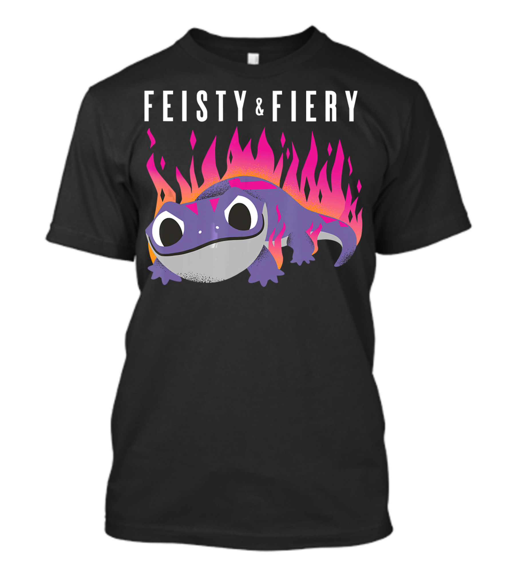 Disney Frozen 2 Bruni Salamander Feisty And Fiery With Flames T-Shirt