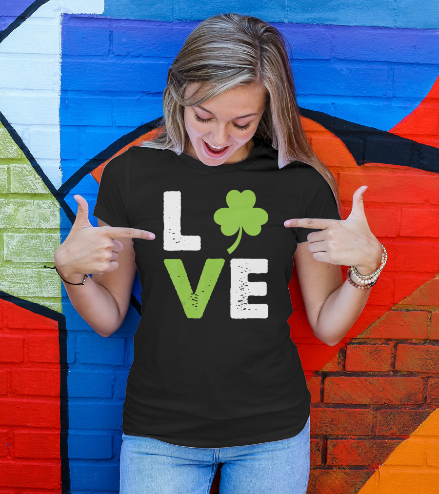 Love Shamrock Irish Love T-Shirt