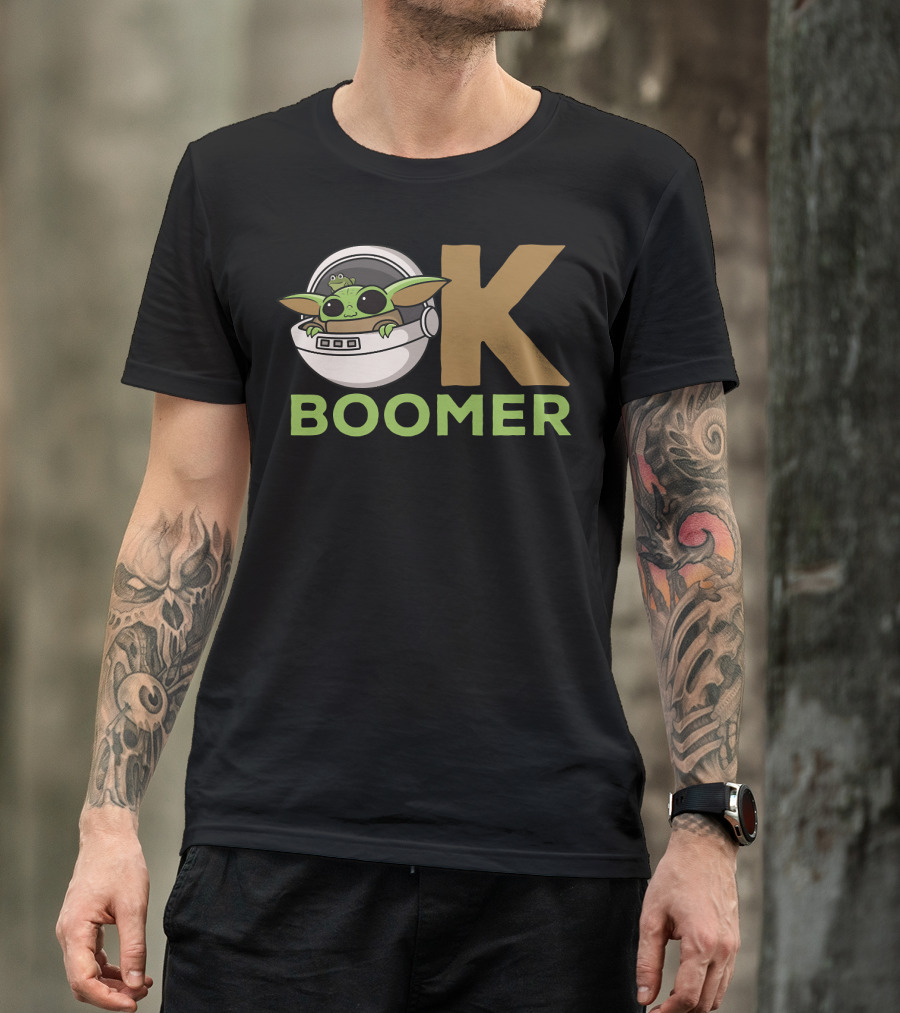OK Boomer Baby Yoda Meme T-Shirt