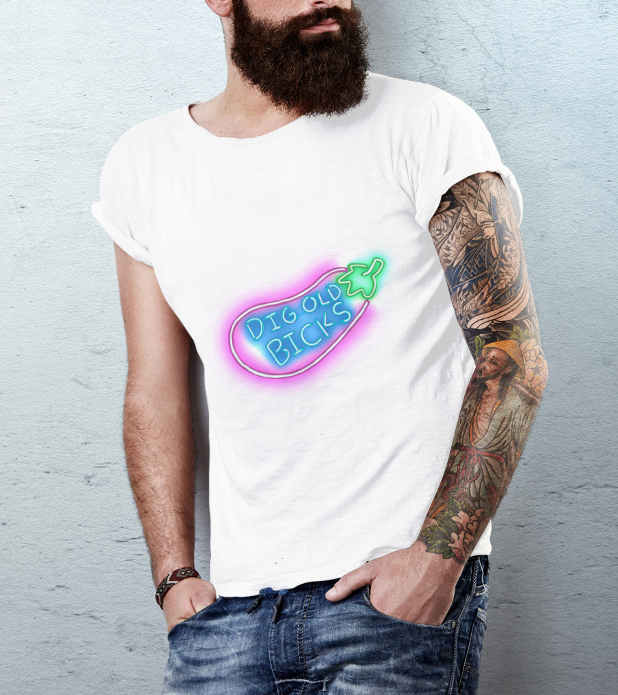 Dig Old Bick Neon Eggplant Terry Korvo Solar Opposites T-Shirt