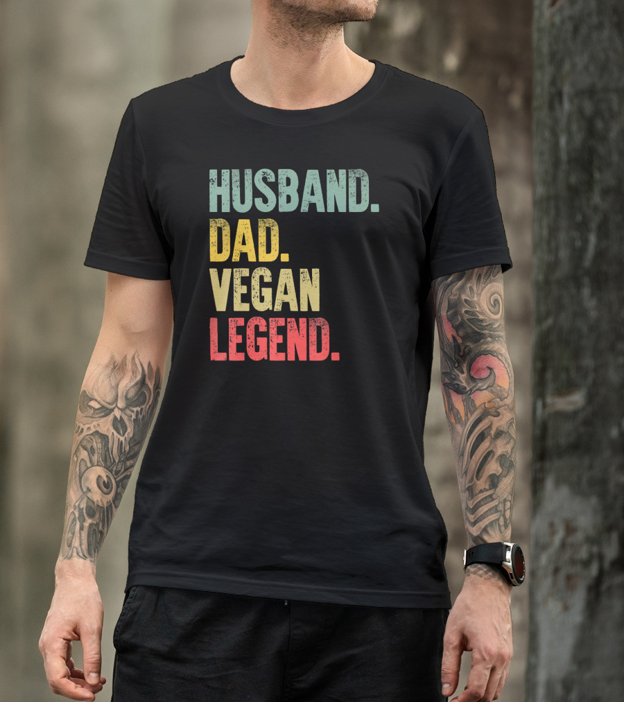 Husband Dad Vegan Legend T-Shirt