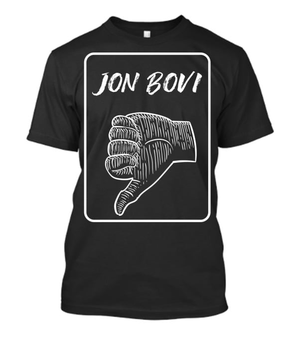 Jon Bovi Thumbs Down Parody USA T-Shirt