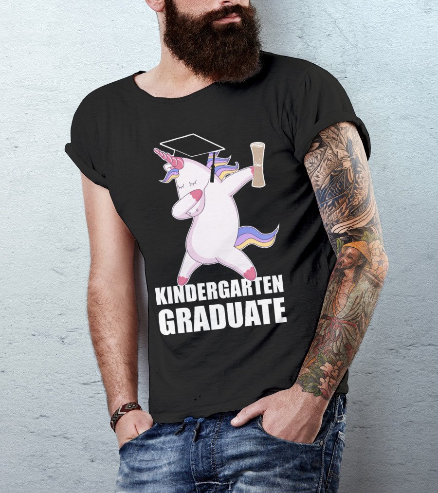 Kindergarten Graduate Unicorn Dab Graduation T-Shirt