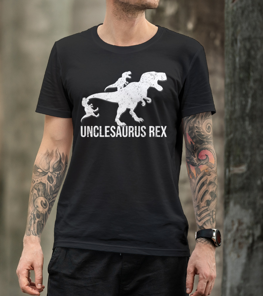 Unclesaurus Rex 2 Kids Funny Uncle Dinosaur T-Shirt