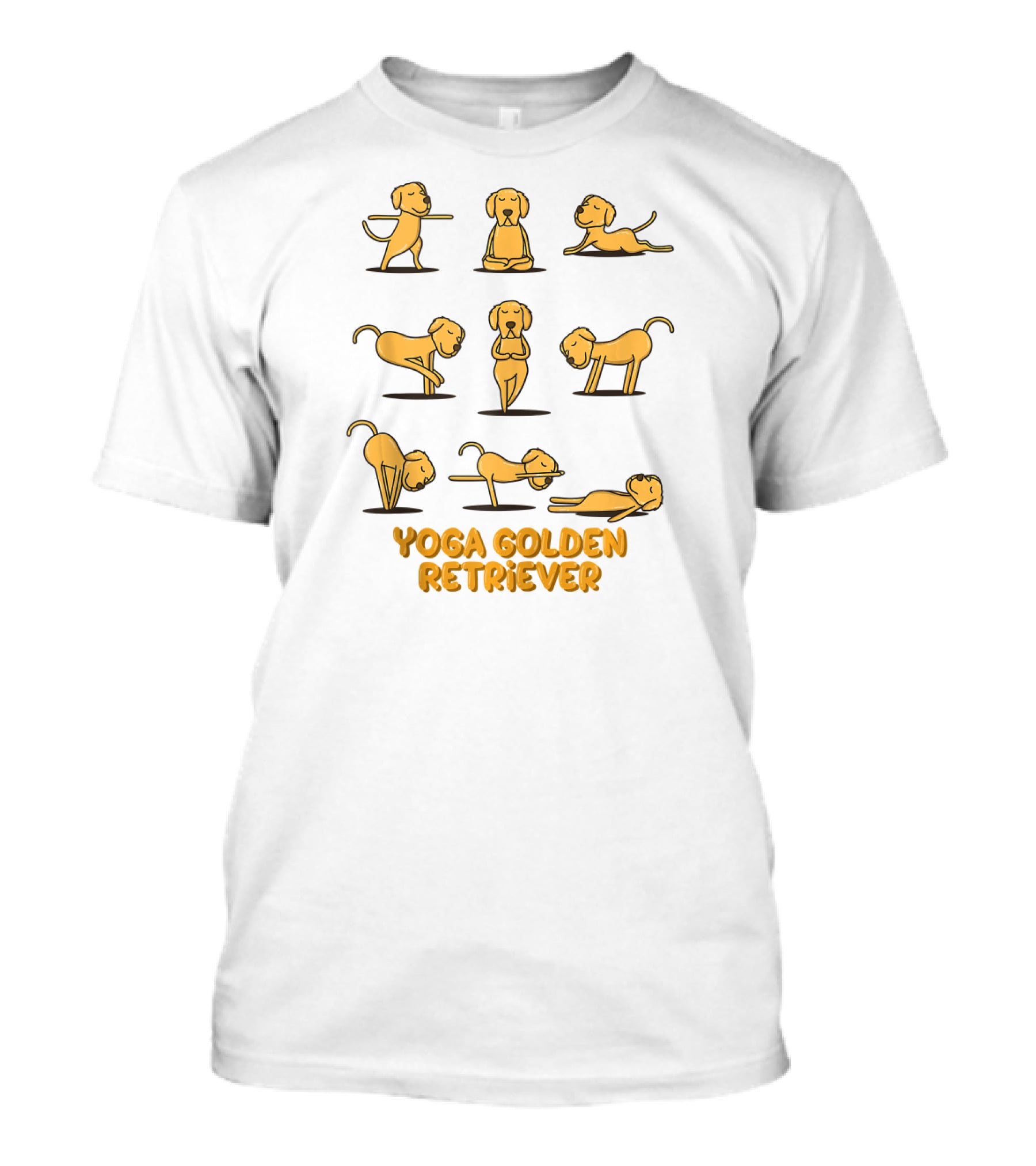 Yoga Golden Retriever Poses T-Shirt