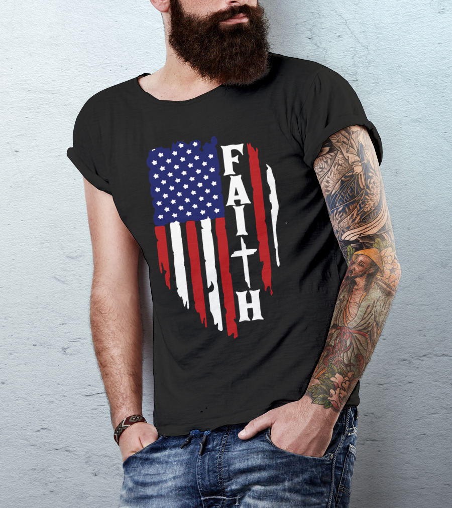 Faith American Flag USA T-Shirt