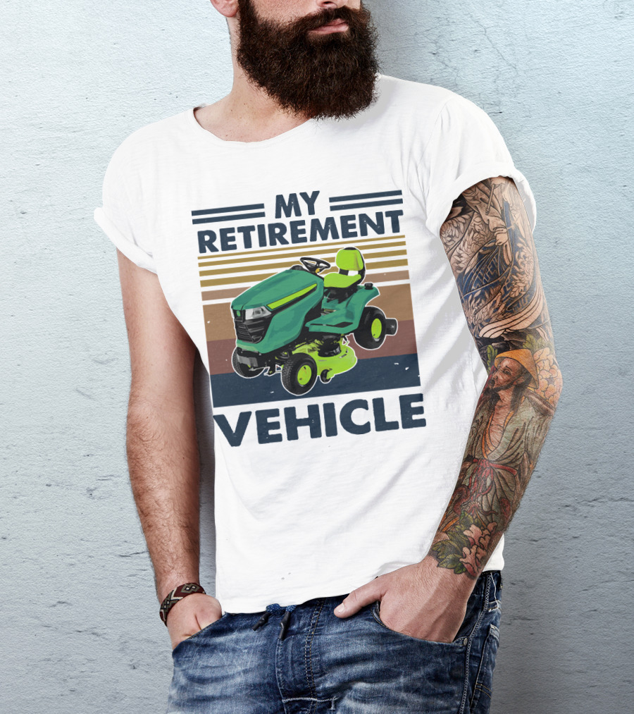 My Retirement Vehicle Lawn Mower Retro T-Shirt