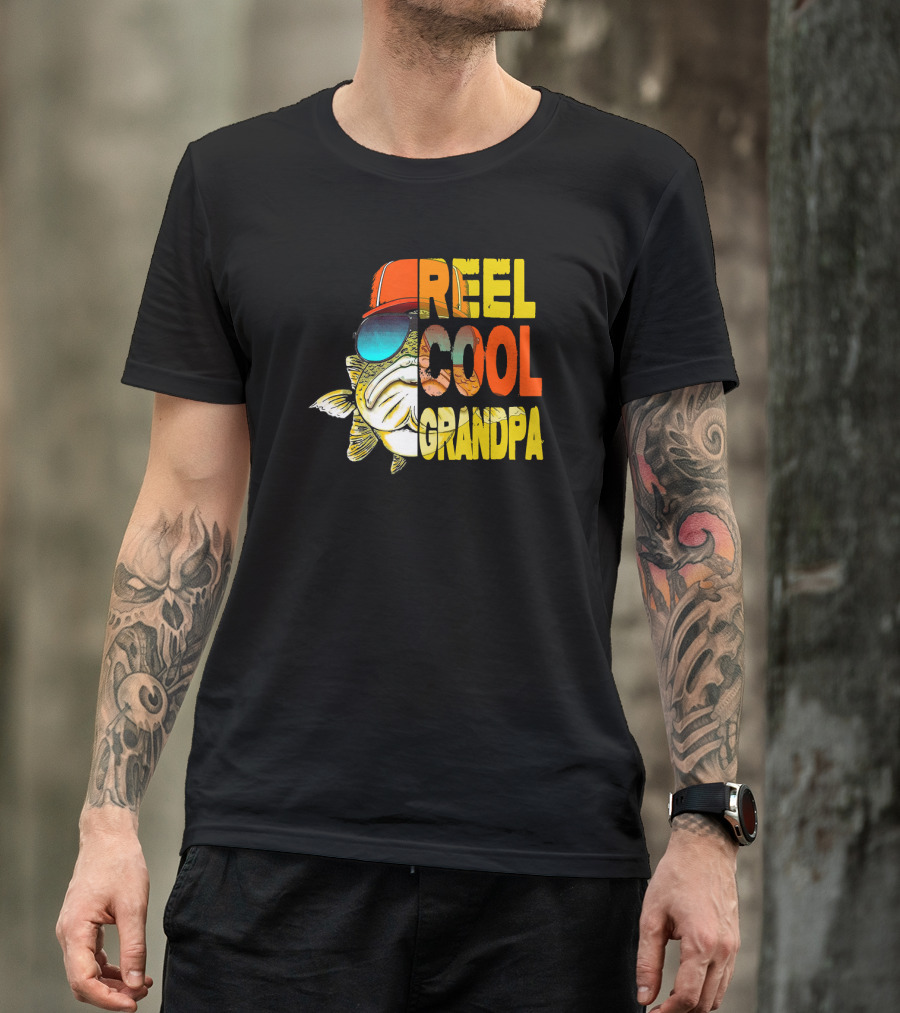 Father's Day Reel Cool Grandpa Fishing T-Shirt