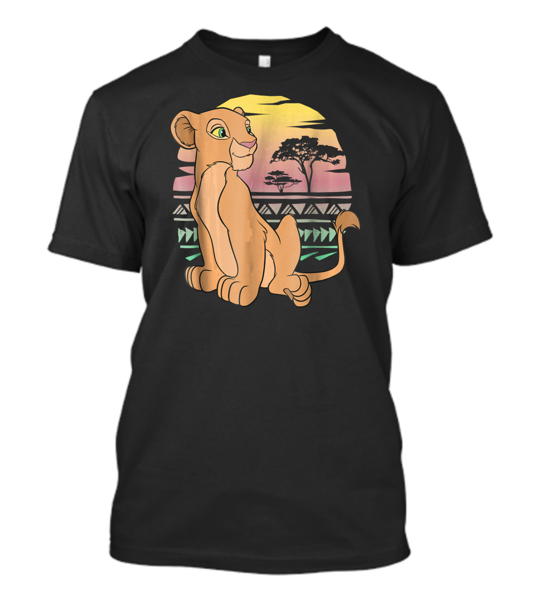 Disney The Lion King Nala 90s Sunset Scene T-Shirt