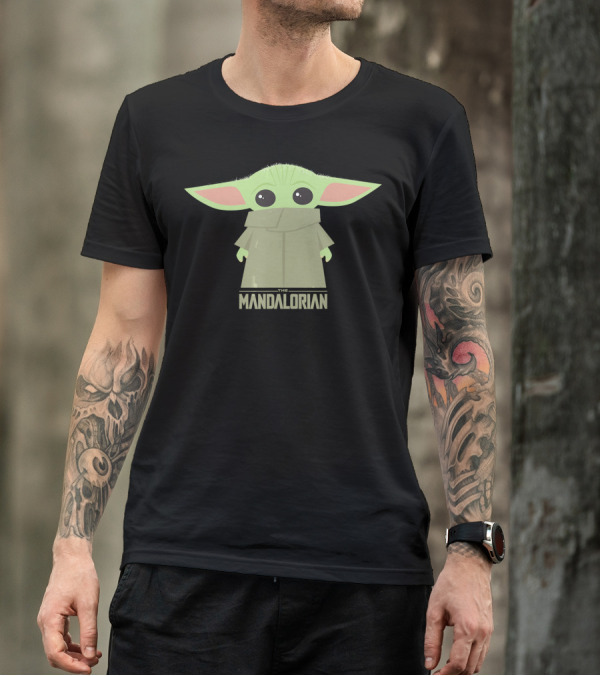 Star Wars The Mandalorian The Child Grogu Hidden Face Iconic Character T-Shirt