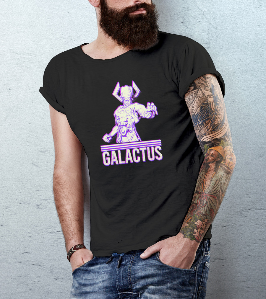 Marvel Galactus 3D Purple Cosmic Entity T-Shirt