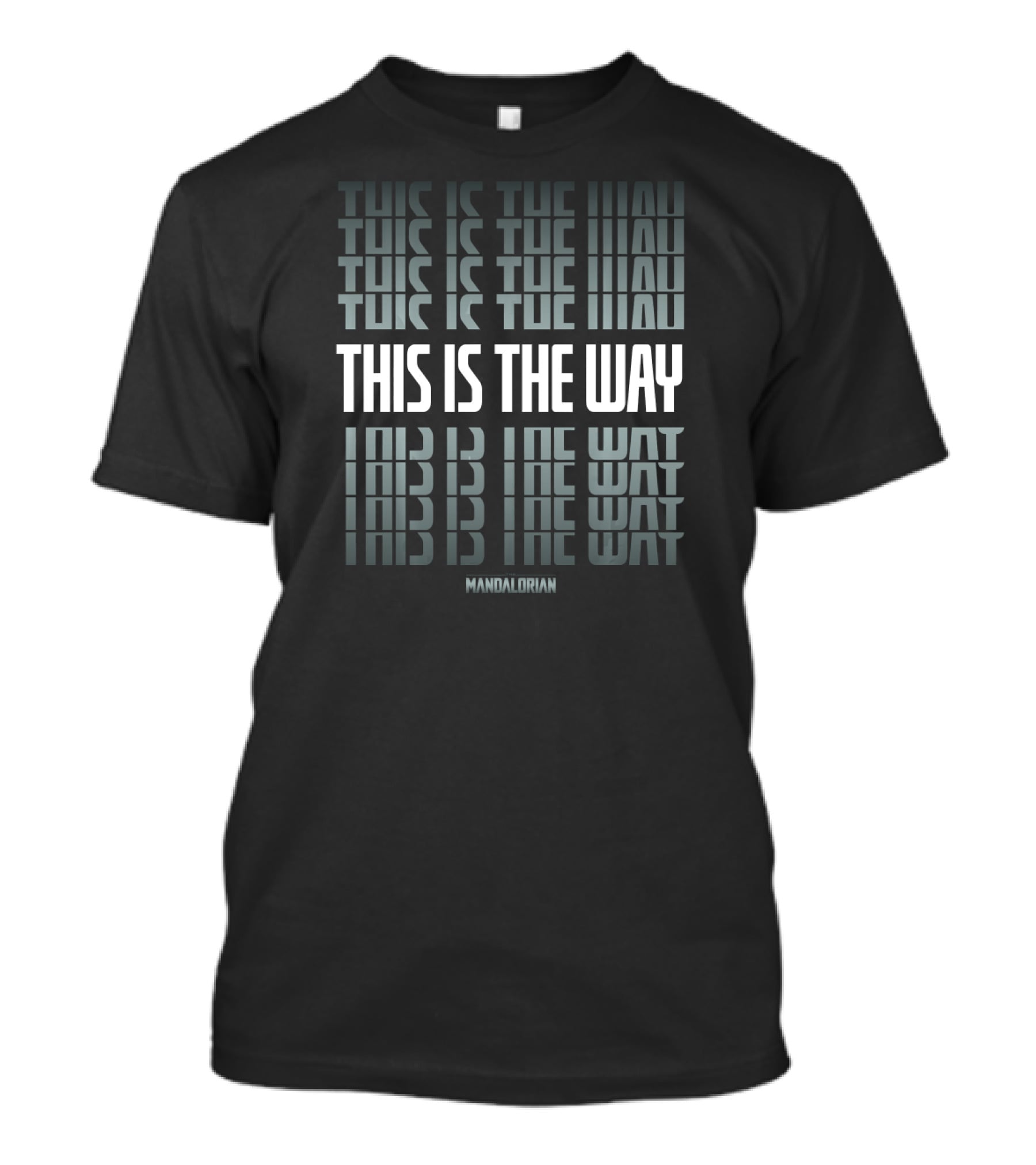 Star Wars The Mandalorian This Is The Way Mandalorian Text Stack T-Shirt