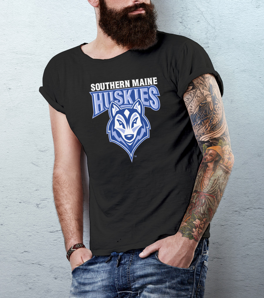 Southern Maine Huskies Logo NCAA University T-Shirt