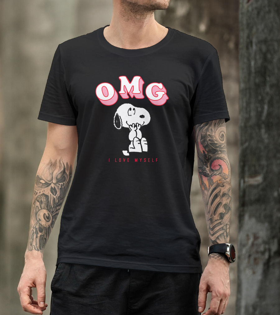 OMG Snoopy I Love Myself Peanuts Valentine T-Shirt