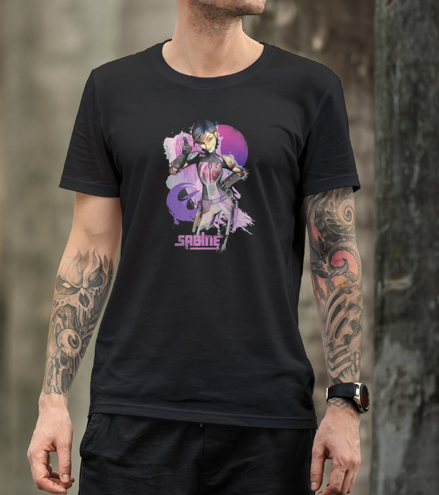 Star Wars Rebels Sabine Wren Vibrant Mandalorian Warrior T-Shirt