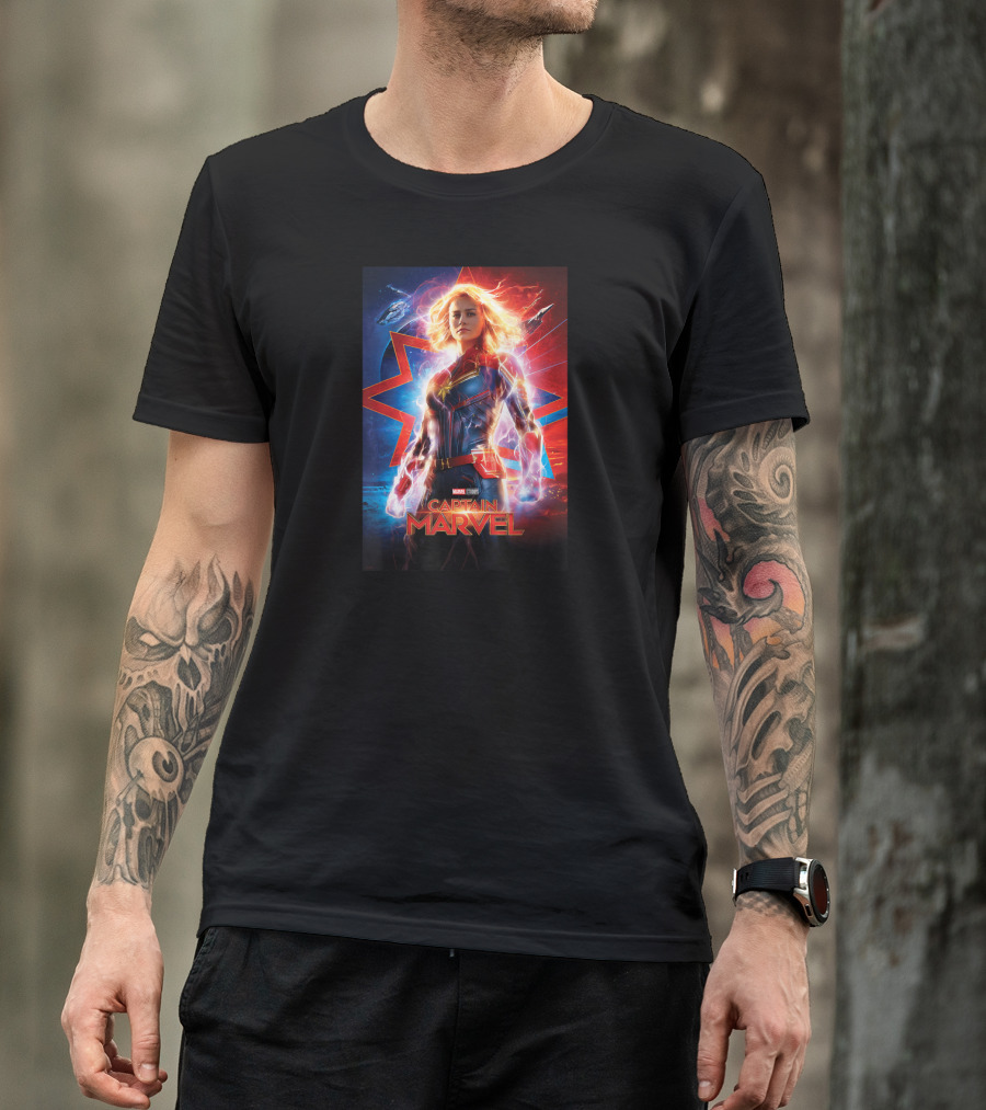 Captain Marvel Marvel Studios Suited Up Heroic Stance T-Shirt