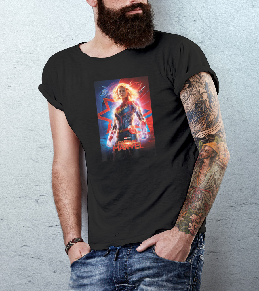 Captain Marvel Marvel Studios Suited Up Heroic Stance T-Shirt