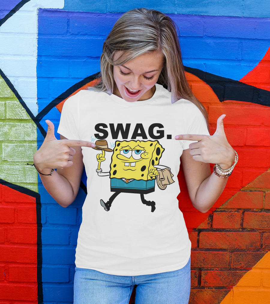 SpongeBob SquarePants Swag Fedora T-Shirt