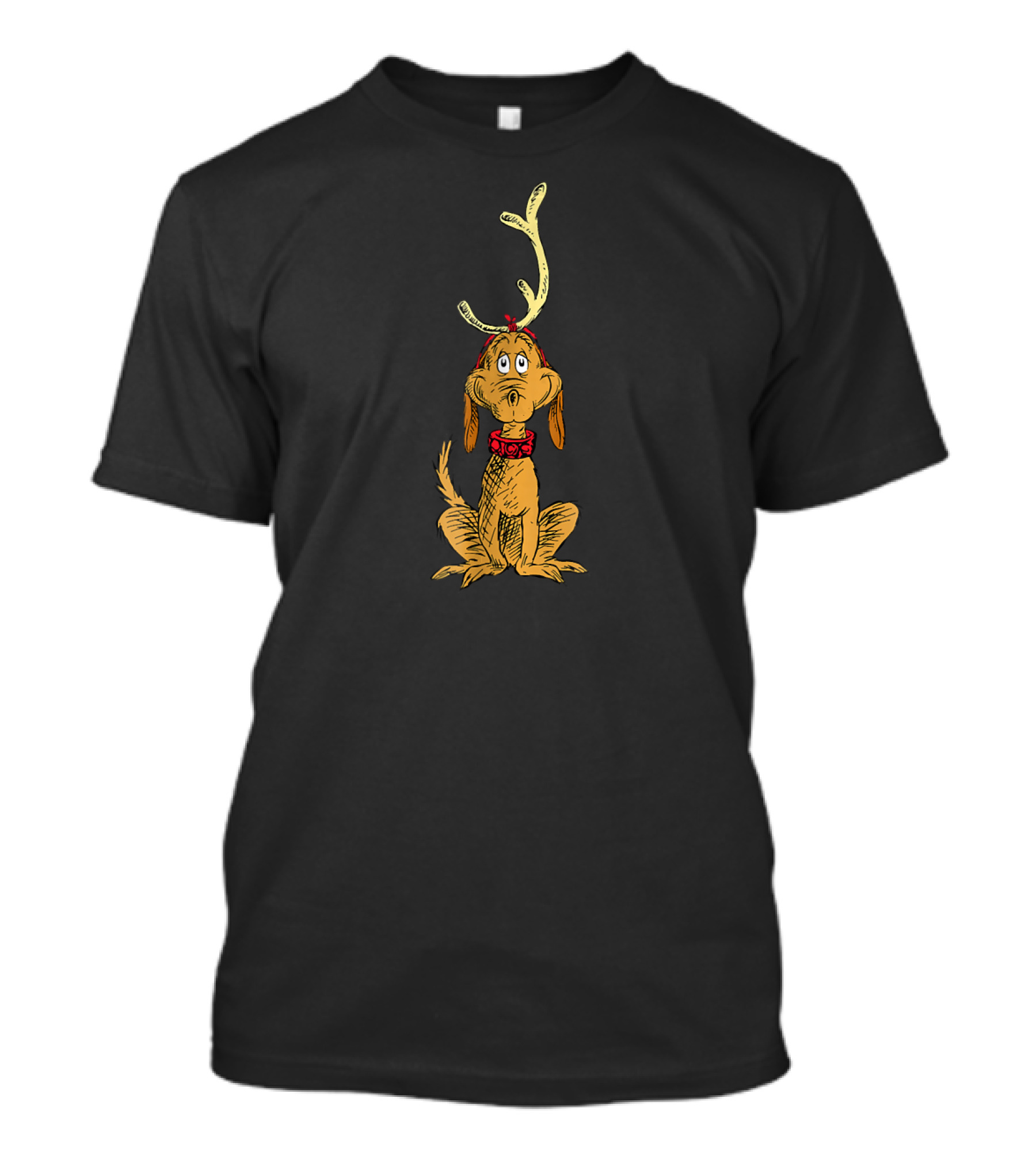 Max The Reindeer With Antlers From Dr. Seuss T-Shirt