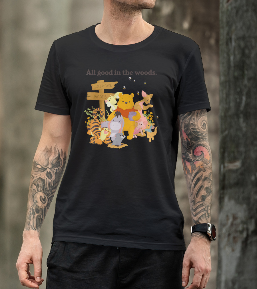 Winnie The Pooh Group Shot All Good In The 100 Acre Woods T-Shirt